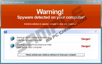 Warning! Spyware detected on your computer